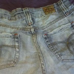 Vintage Distressed Cut Off Denim Shirts